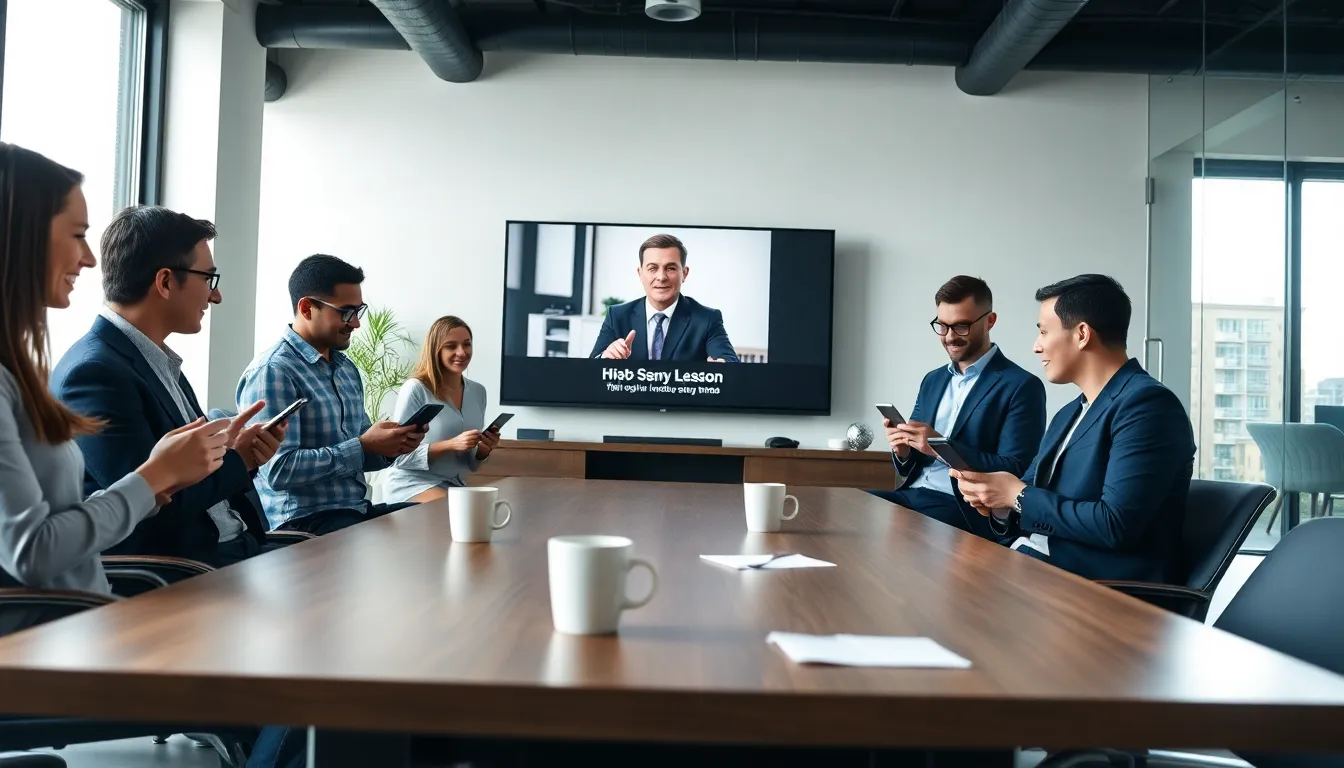 diverse team engaged in a MasterClass online learning session.